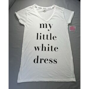 Ready Set Bed My Little‎ White Dress Lounge Shirt 1XL NEW